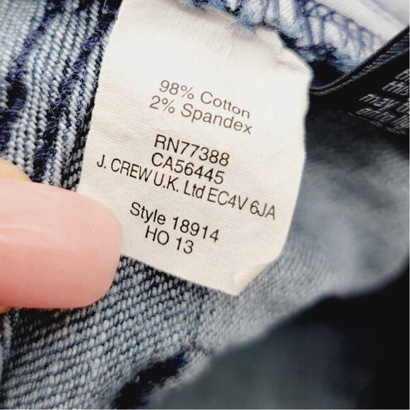 J. Crew Factory Toothpick Stretch Mid Rise Jeans - Size 29 - Picture 9 of 9